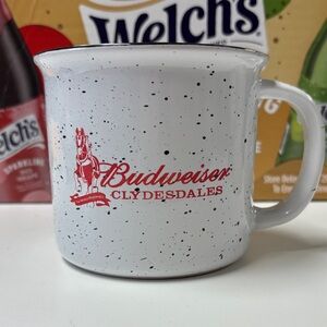 Budweiser Clydesdales Red Logo Speckled Mug